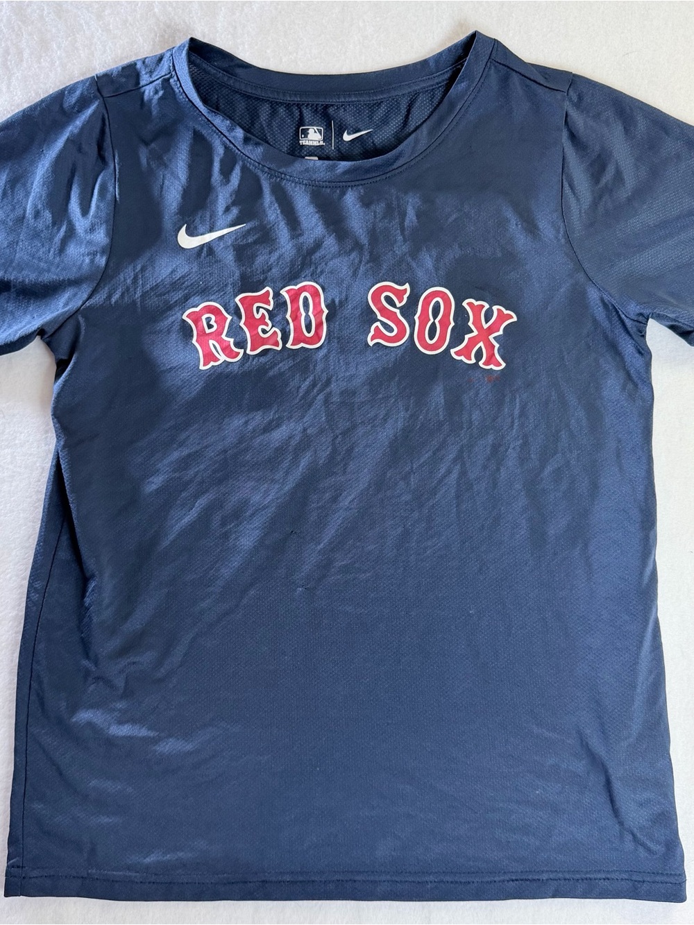 Nike Kids' Boston Red Sox Navy Short-Sleeve Performance Tee